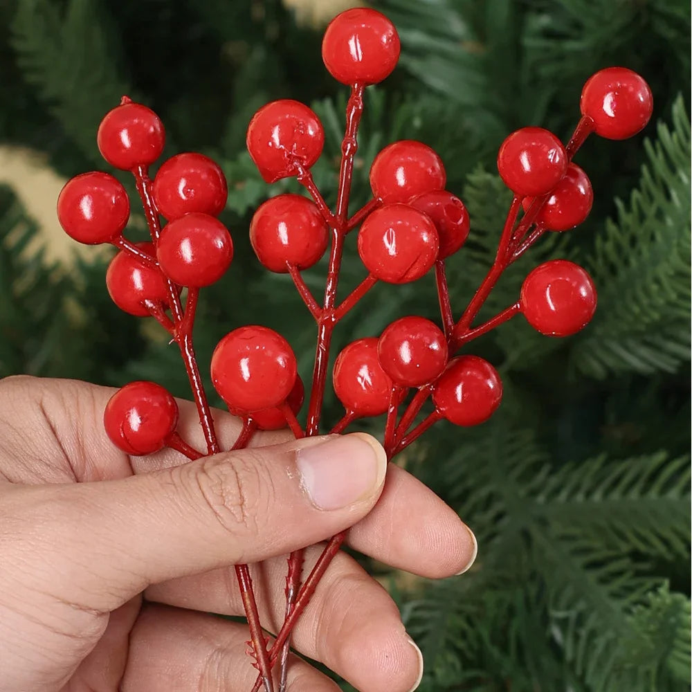 Christmas Berry Branch Cherry Stamen