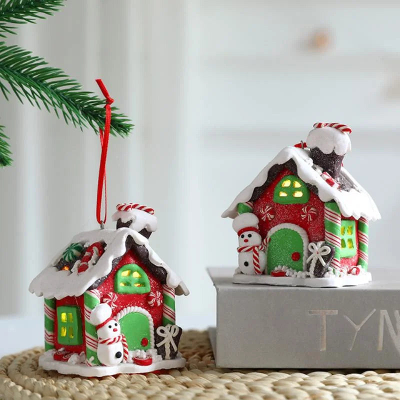 Christmas Gingerbread Small House Pendant