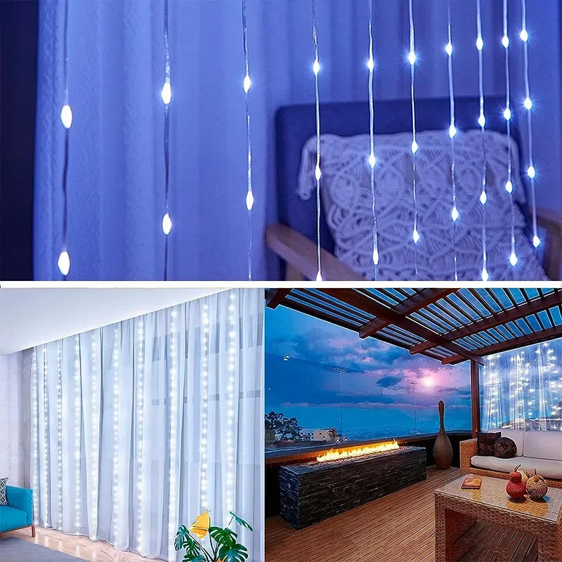 LED Curtain String Fairy Lights