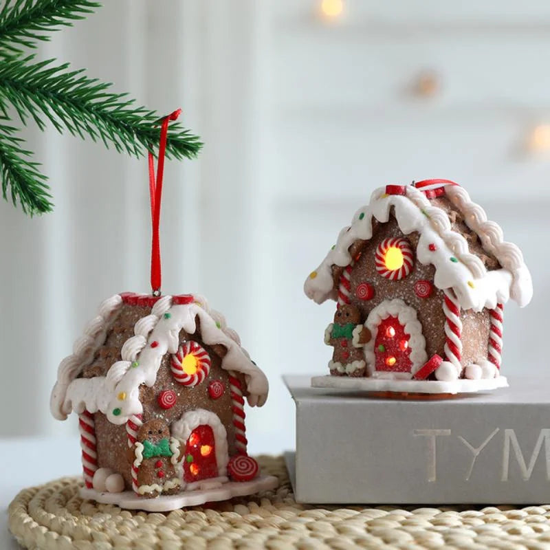 Christmas Gingerbread Small House Pendant