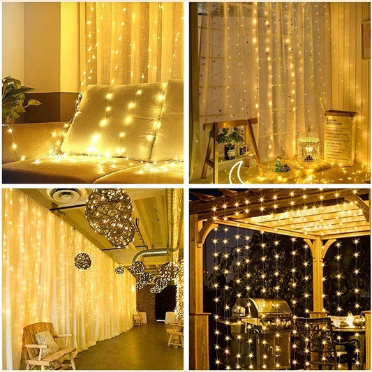 LED Curtain String Fairy Lights