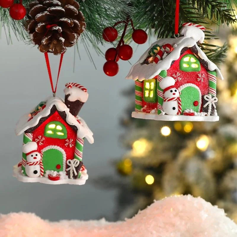 Christmas Gingerbread Small House Pendant