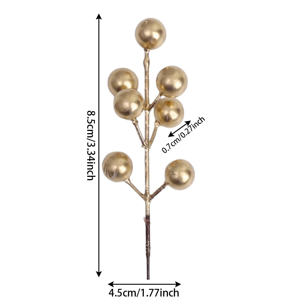 Christmas Berry Branch Cherry Stamen