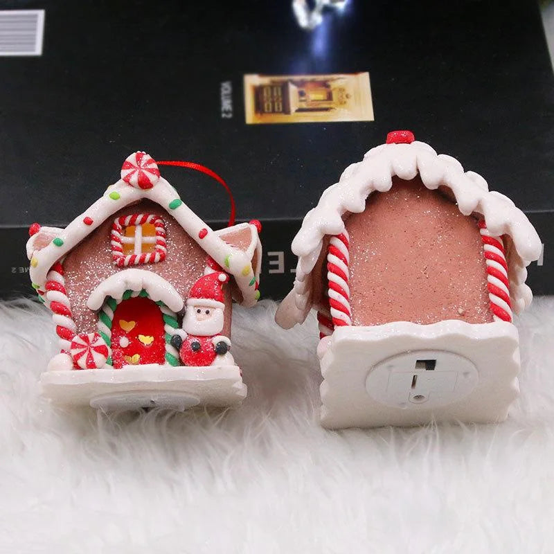 Christmas Gingerbread Small House Pendant