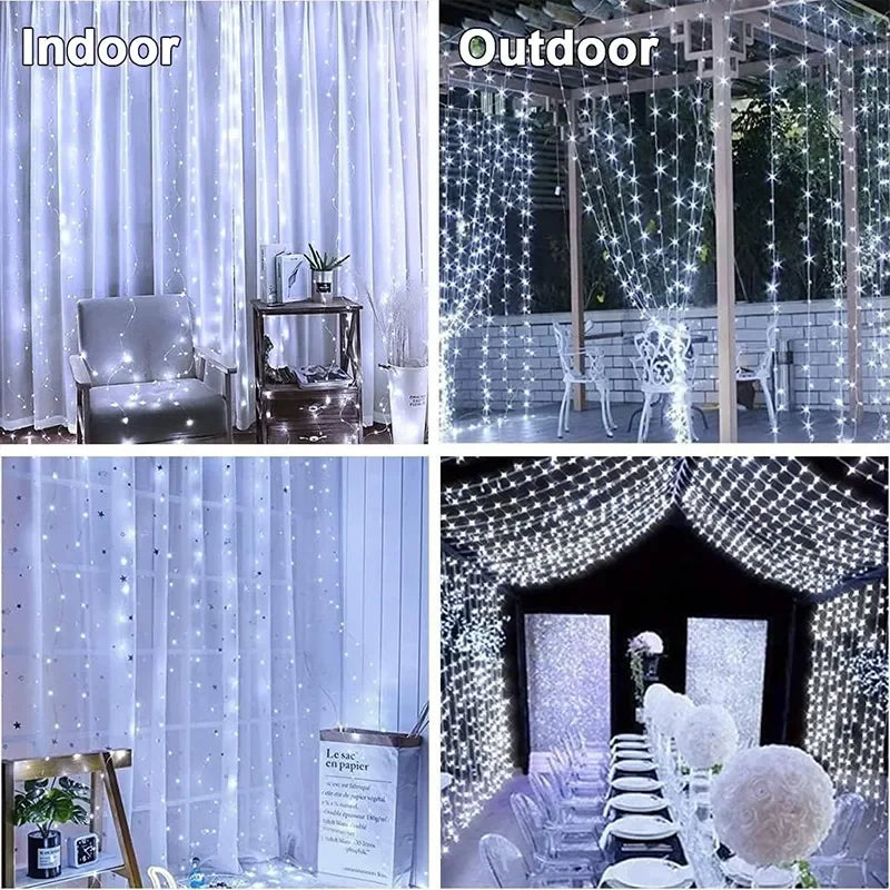 LED Curtain String Fairy Lights