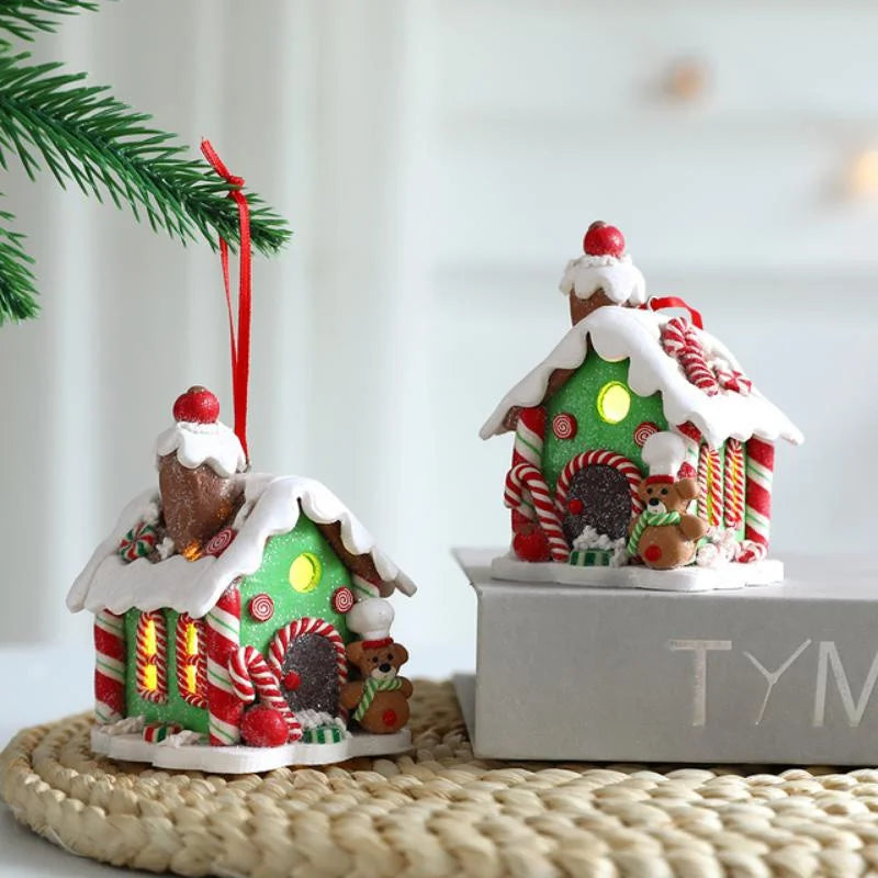 Christmas Gingerbread Small House Pendant