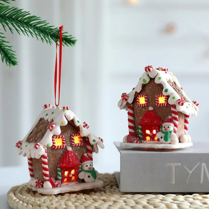 Christmas Gingerbread Small House Pendant