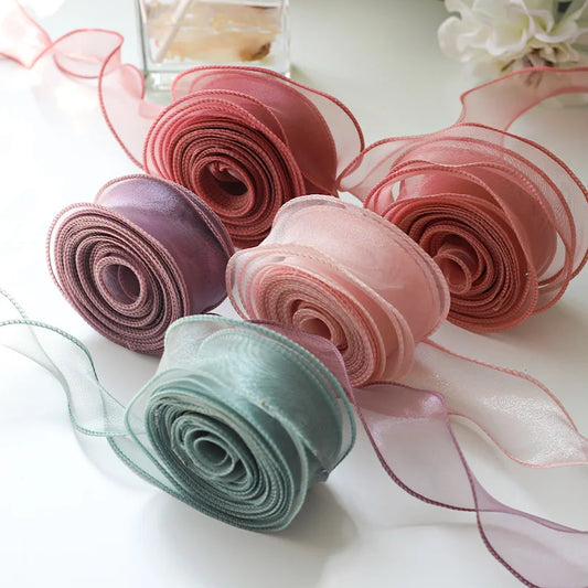 Christmas Chiffon Silk Ribbon