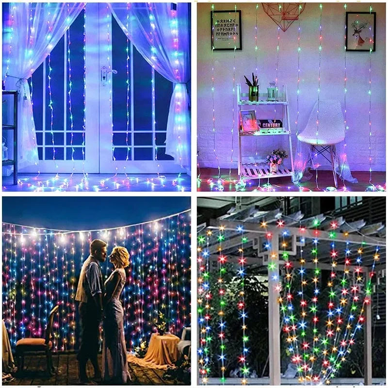 LED Curtain String Fairy Lights