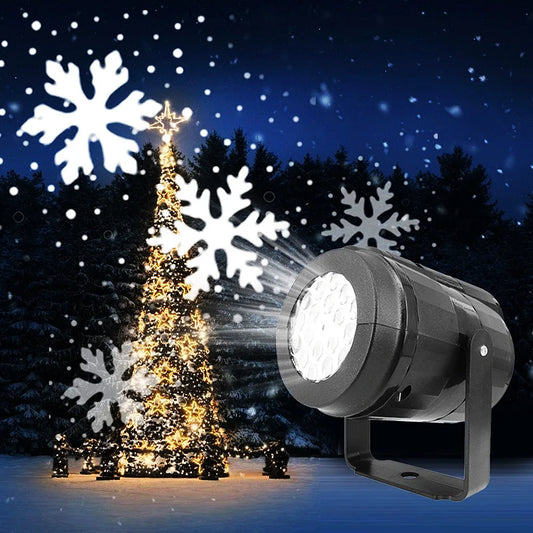 LED USB Snowflake Projector