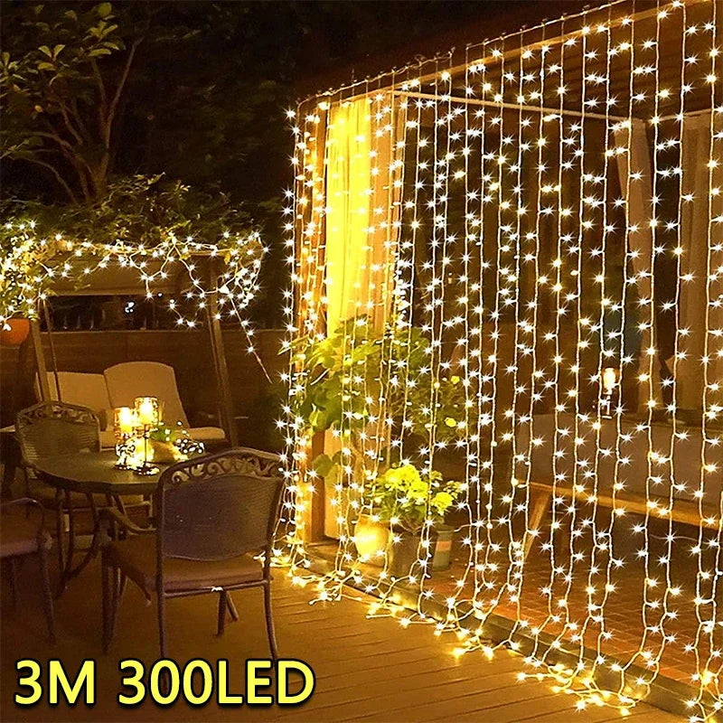 LED Curtain String Fairy Lights