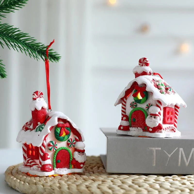 Christmas Gingerbread Small House Pendant